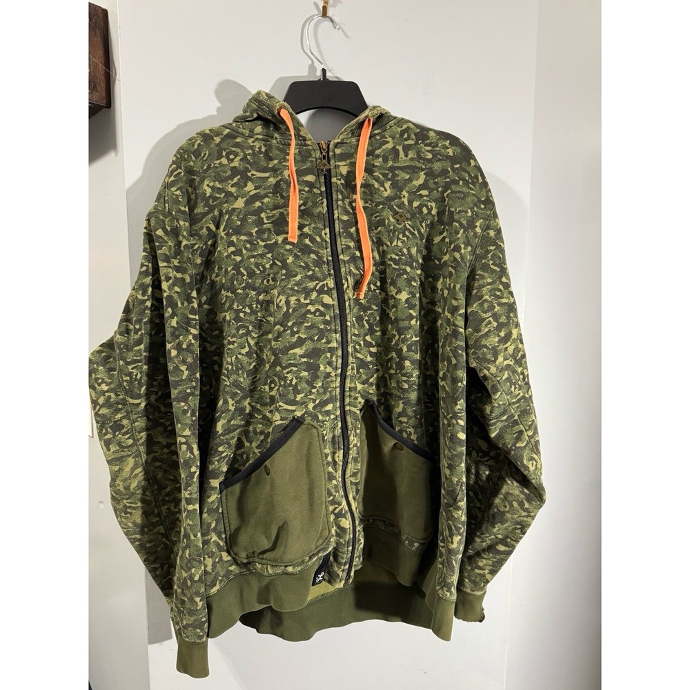 LRG Lifted Research Group camouflage full-zip hoo… - image 1
